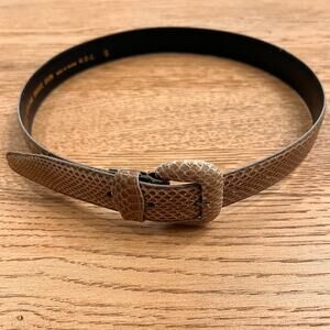 VINTAGE Rayman/Ridless SNAKE SKIN Belt SZ Small